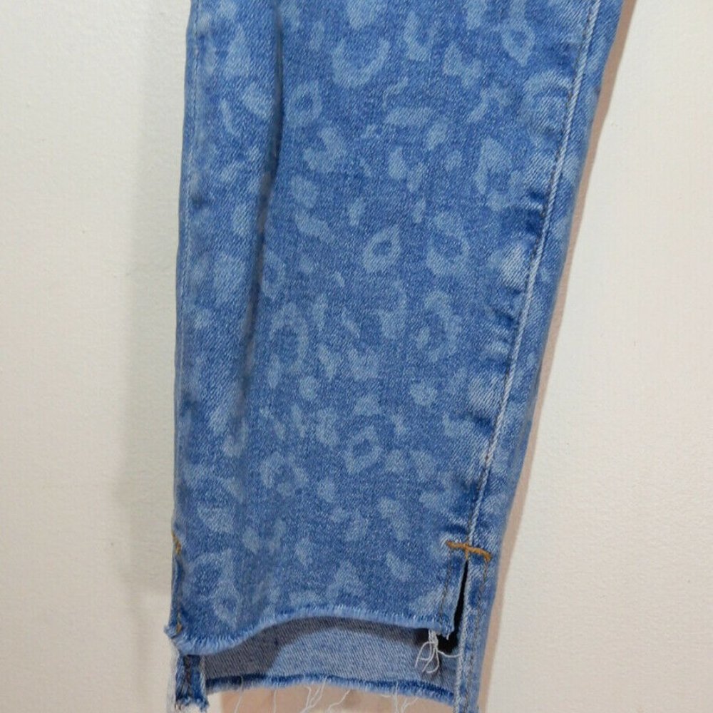 BLACK ORCHID Miranda High Rise Skinny JEANS 29 Step Hem Leopard Blue Denim NEW - Picture 8 of 10